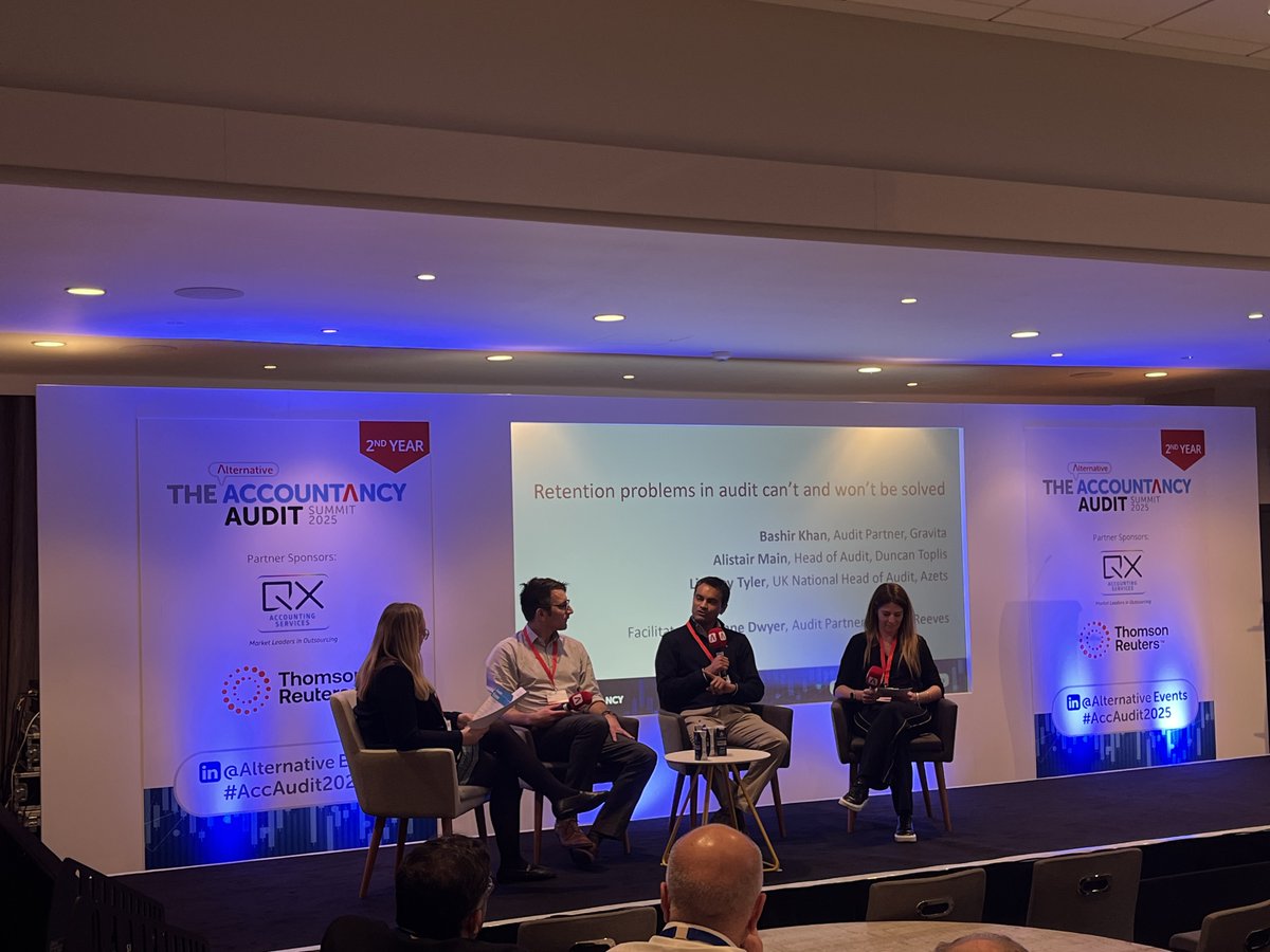 👀 Spotted - a multitude of our experts on the panel at <a href="/altevents_/">Alternative Events</a> Accountancy Management Summit!

Chaired by our very own Director of Transformation, Russell Frayne, the summit is in full swing with discussions on #audit, #accountancy and #tech 

#AccMgmt2025 #AccAudit2025