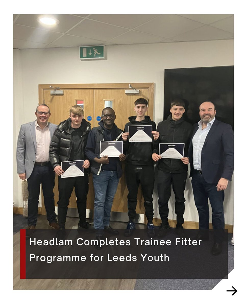 Housebuilderdev's tweet image. Headlam Completes Trainee Fitter Programme for Leeds Youth

Young people in Leeds equipped with flooring trade skills following a six-month training course.

@HeadlamGroup

🔗 hbdonline.co.uk/news/headlam-c…

#HeadlamGroup #SkillsTraining #Leeds #FlooringIndustry