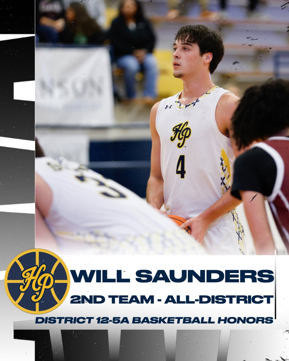 Congratulations to <a href="/willsaunders_9/">Will Saunders</a> for earning District 12-5A 2nd Team All District. Great season Will!
