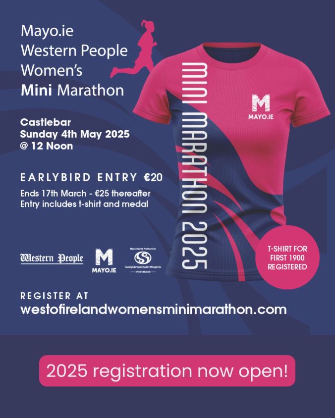 Mayo Cancer Support (@cancermayo) on Twitter photo FANCY A CHALLENGE?? We're appealing to people doing this year’s <a href="/WOIMiniMarathon/">Mayo.ie Western People Women's 10k Mini Marathon</a> to consider doing it in aid of Mayo Cancer Support.
You can register online via this link: eventmaster.ie/event/xwvViPyS…
If you have queries call us on (094)9038407 or email info@mayocancersupport.ie FANCY A CHALLENGE?? We're appealing to people doing this year’s <a href="/WOIMiniMarathon/">Mayo.ie Western People Women's 10k Mini Marathon</a> to consider doing it in aid of Mayo Cancer Support.
You can register online via this link: eventmaster.ie/event/xwvViPyS…
If you have queries call us on (094)9038407 or email info@mayocancersupport.ie