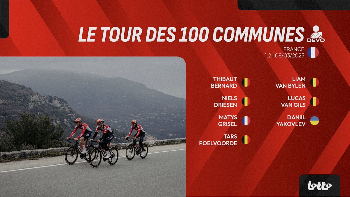 🇫🇷 #Tourdes100Communes

Meet our 7 riders for Le Tour des 100 Communes! 👋🏼