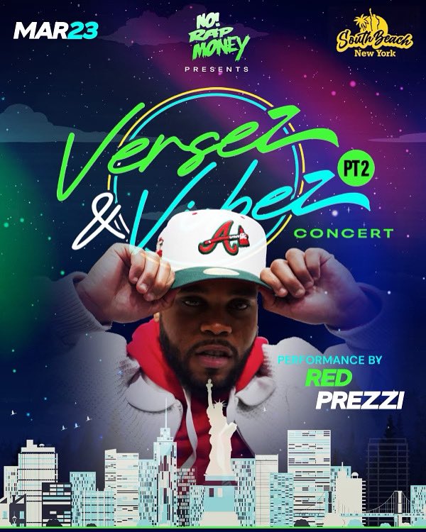 March 23rd, I’m stepping on that stage with a point to prove. The energy, the crowd, the music—it’s all going to be on another level. Versuz &amp; Vibez Part 2 at South Beach NY (23-44 Steinway St, Astoria, NY 11105). Doors open at 5 PM, show starts at 6 PM. Get your tickets