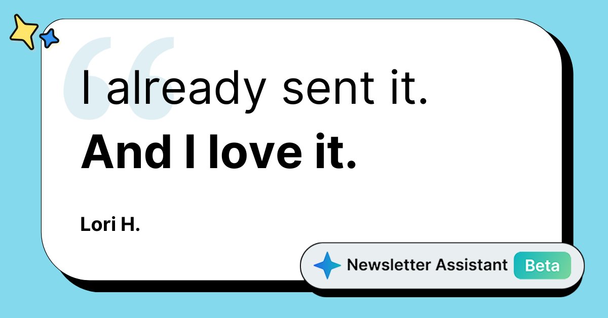 Newsletter Assistant users have been able to create and schedule an entire month’s worth of engaging newsletters in under 30 minutes, for something that used to take hours every week. What would you do with that kind of time?

Try it today:
bit.ly/42TaBnu