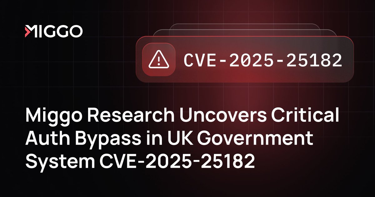 1/ 🚨Recently, our research team found CVE-2025-25182, A critical security finding in Government Communications Headquarters (GCHQ), the UK's intelligence and security agency, maintained project, Stroom.