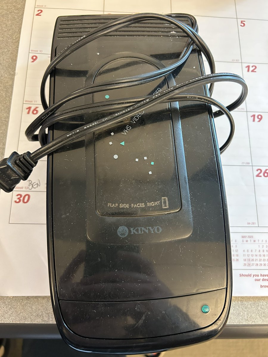 Benfulkman99's tweet image. You know your coworkers like you when they leave VHS rewinders on your desk.