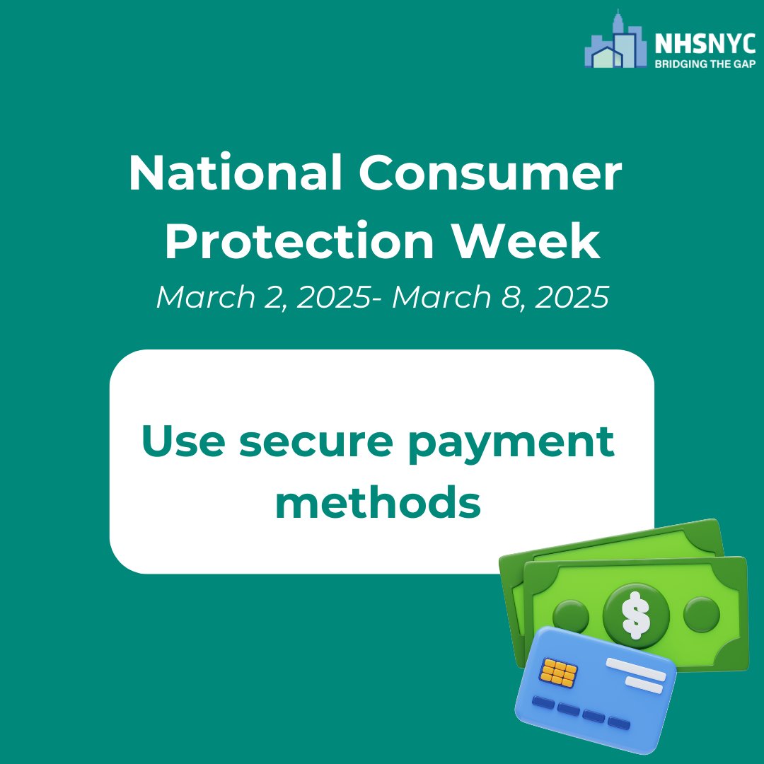 NHSNYC is celebrating National Consumer Protection Week (March 2-9, 2025). Visit mass.gov/news/consumer-… for #ConsumerProtection advice! #NCPW2025