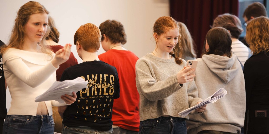 Check out these behind-the-scenes rehearsal images from our upcoming youth theatre production No Regrets! 

📅 Catch it from 20-21 Mar
🎟️ Just £6

Don't miss out! Get your tickets now - bit.ly/4aUabzl