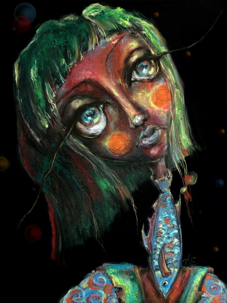 I'm Iri and this is my art 🩵🖤