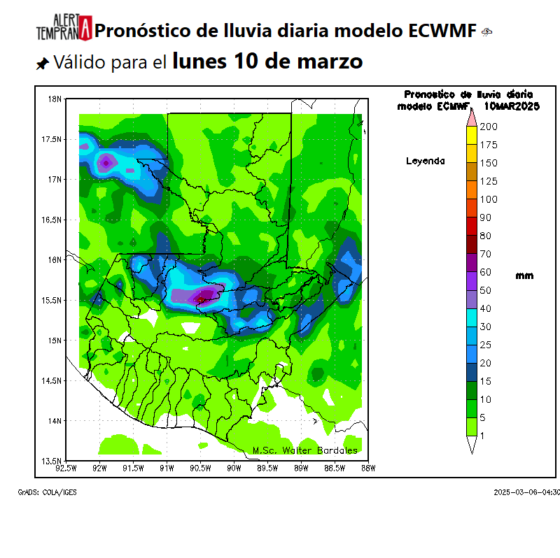 AlertaGt502's tweet photo. 🇬🇹📝A inicios de la próxima semana se espera que el previsto #FrenteFrío32 favorezca de nuevo nublados y lluvias en distintas intensidades en el Norte, FTDN, Caribe y BocaCosta, vientos nortes con rachas de hasta 70km/h en Valles de Oriente y Cadena Volcánica
#ClimaGt #TraficoGt https://t.co/LS3u6As0dW