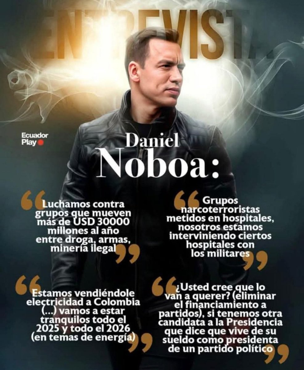 🦾¡Hora de activarnos!

Confirma tu apoyo al presidente <a href="/DanielNoboaOk/">Daniel Noboa Azin</a> para que siga luchando contra los mafiosos de cuello blanco y los terroristas que quieren azotar al país.

🔁 Comparte
💜Dale me gusta

#ElNuevoEcuador 
#LaPatriaOLaMafia