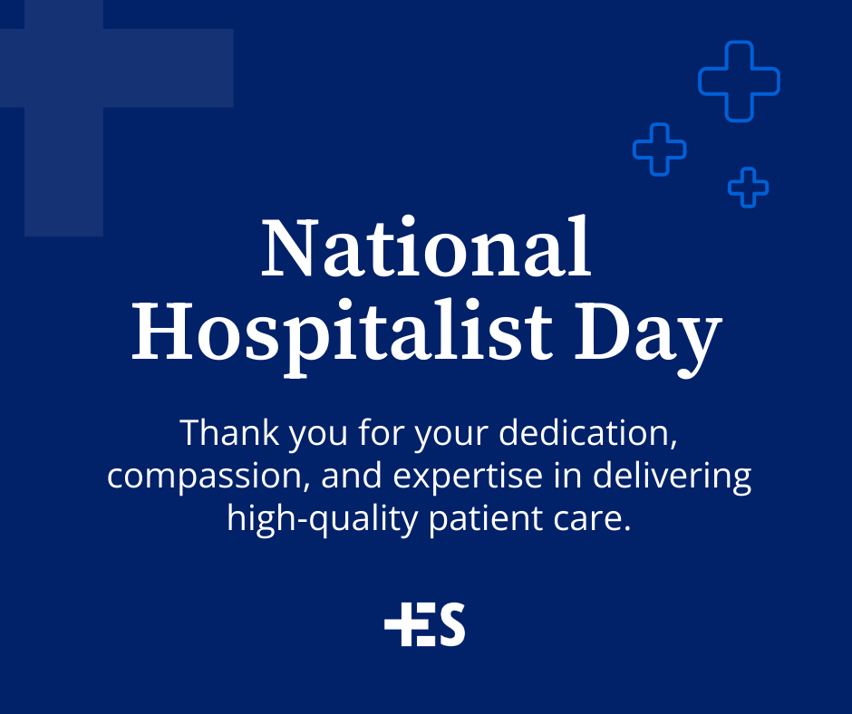 Happy #NationalHospitalistDay! 💙
Today, we celebrate the dedication, compassion, and expertise of these incredible Physicians and APPs who make critical decisions and provide comfort during some of life’s most challenging moments.
We thank you for all that you do! #IESCares