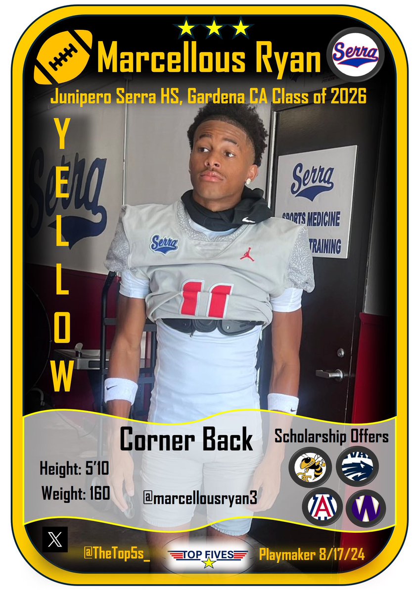 TOP FIVES (@thetop5s_) on Twitter photo 🏅🏅🏅🏅🏅 TOP AWARDEE
<a href="/UNCFootball/">Carolina Football</a> Recruit and 2026 3⭐️ CB <a href="/marcellousryan3/">Marcellous “Yellobeezy” Ryan</a> took the GOLDEN BALL award at the <a href="/RivalsCamp/">Rivals Camp Series</a> !
⭐️⭐️⭐️⭐️⭐️ BALLER
Time to rename it the YELLOW BALL?
<a href="/unchapelbill/">Coach Bill Belichick</a> <a href="/Belichick_B/">Bill Belichick</a> <a href="/adamgorney/">Adam Gorney</a>
<a href="/coachmaxsilver/">Max Silver</a>
<a href="/CoachCollins46/">Stacy Collins</a>
@Justin_Ena 🏅🏅🏅🏅🏅 TOP AWARDEE
<a href="/UNCFootball/">Carolina Football</a> Recruit and 2026 3⭐️ CB <a href="/marcellousryan3/">Marcellous “Yellobeezy” Ryan</a> took the GOLDEN BALL award at the <a href="/RivalsCamp/">Rivals Camp Series</a> !
⭐️⭐️⭐️⭐️⭐️ BALLER
Time to rename it the YELLOW BALL?
<a href="/unchapelbill/">Coach Bill Belichick</a> <a href="/Belichick_B/">Bill Belichick</a> <a href="/adamgorney/">Adam Gorney</a>
<a href="/coachmaxsilver/">Max Silver</a>
<a href="/CoachCollins46/">Stacy Collins</a>
@Justin_Ena