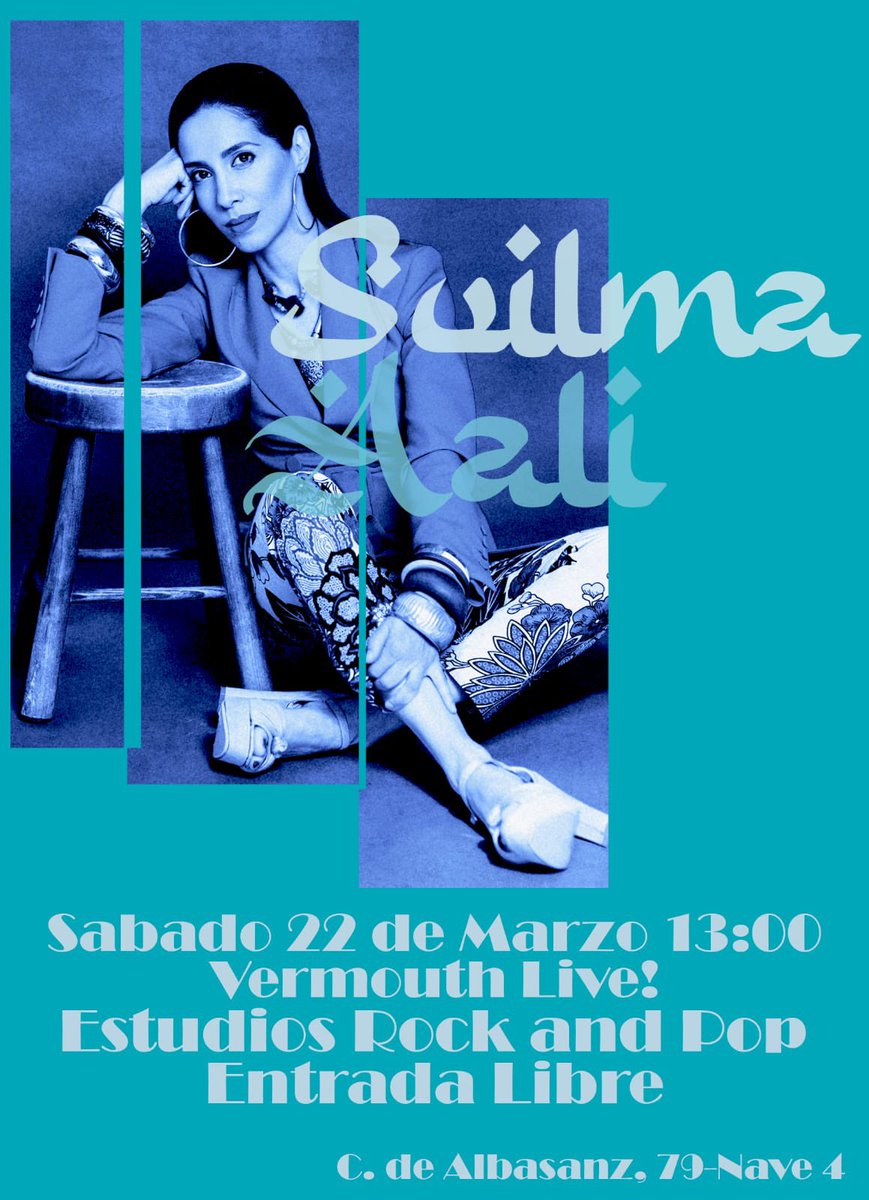 Próximo sábado 22 de Marzo estaré tocando en la sesión vermouth de Rock&amp;Pop C/Albasanz 79, Madrid a las 13:00h
Entrada libre hasta completar aforo!
💜