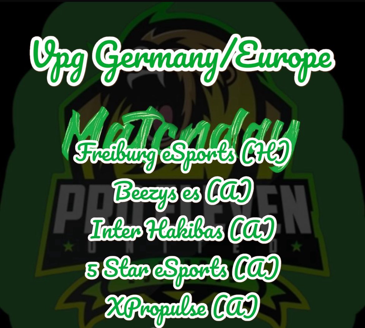 Heute ist wieder Spieltach!!!!!
<a href="/VPGEurope/">Virtual Pro Gaming | Europe</a> <a href="/_vpggermany/">VPG Germany</a> @xPropulse