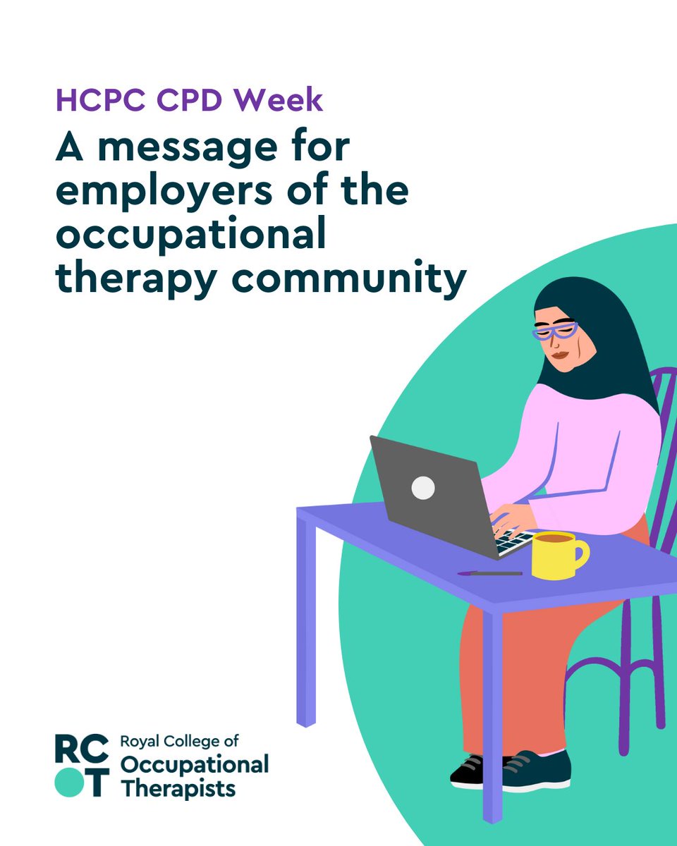 Calling all employers of the occupational therapy community. 📢

Learn more about how you can actively support and facilitate CPD opportunities for your staff: loom.ly/dF-YGrA