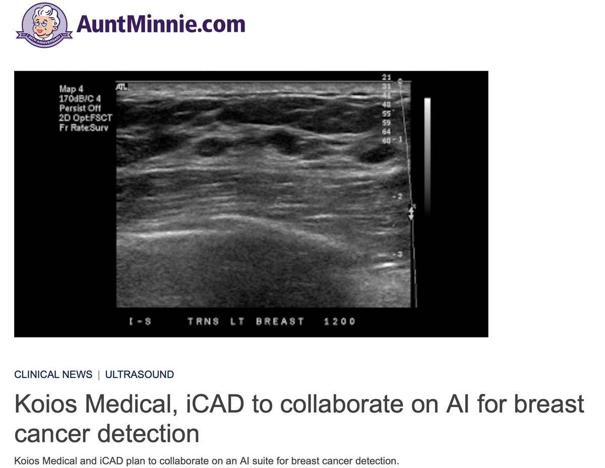 Koios Medical (@koiosmed) on Twitter photo 🤝 Partnering to Advance Cancer Care 🤝
We’re excited to announce our partnership with <a href="/icadmed/">iCAD, Inc.</a>, bringing together #SmartUltrasound and iCAD's ProFound #AI Breast Health Suite to enhance early breast cancer detection. This collaboration is about one thing—improving patient 🤝 Partnering to Advance Cancer Care 🤝
We’re excited to announce our partnership with <a href="/icadmed/">iCAD, Inc.</a>, bringing together #SmartUltrasound and iCAD's ProFound #AI Breast Health Suite to enhance early breast cancer detection. This collaboration is about one thing—improving patient