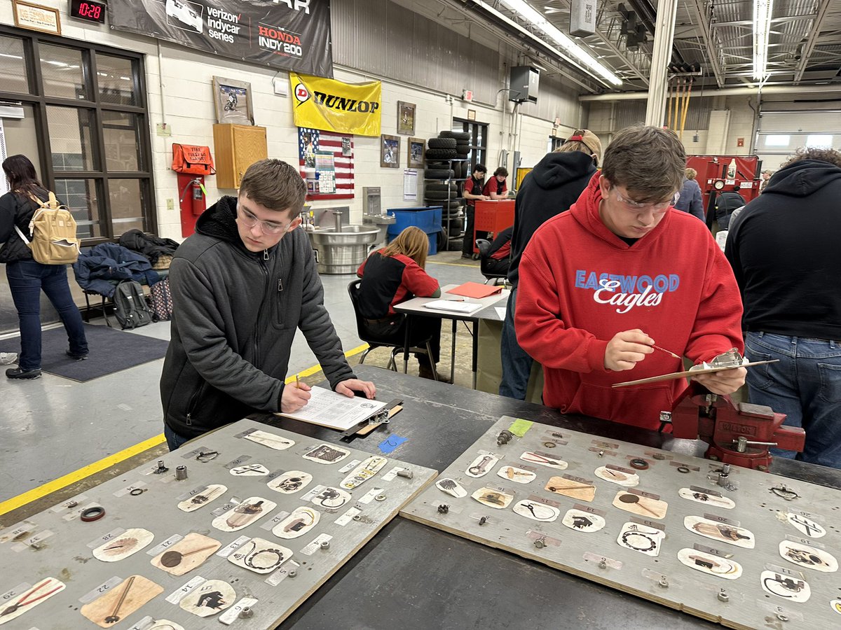 Good luck to Noah Sikora and Kyle Martin, who are competing in the District 1 FFA Outdoor Power Equipment CDE today at Four County Career Center.