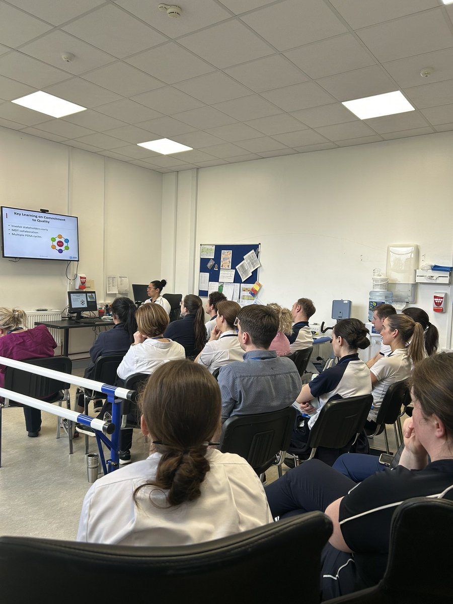 A great showcase this afternoon of excellent Quality Initiative projects undertaken by the Physiotherapy Department at Naas General Hospital over the past six months. Well done to all involved 👏🏼