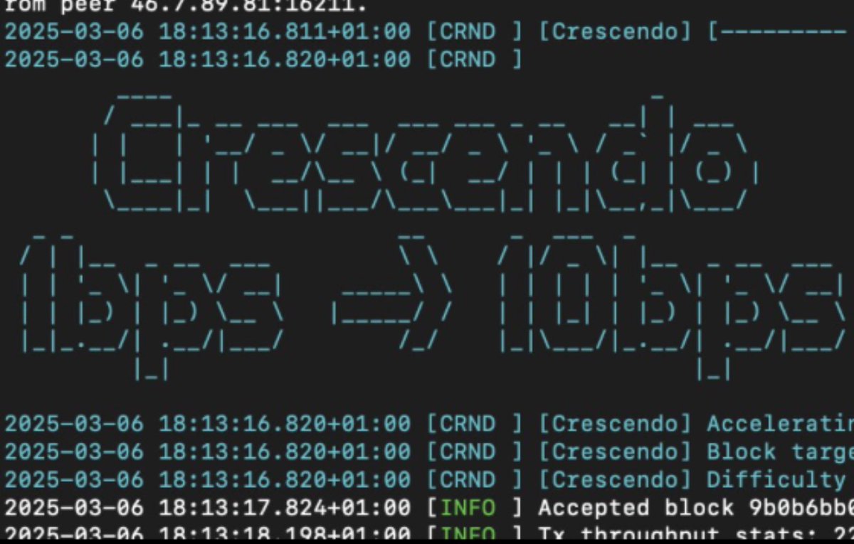 Congrats $Kaspa fam!

Kaspa Testnet-10 Hard Fork To 10 Blocks Per Second 

Repost and share to the world!