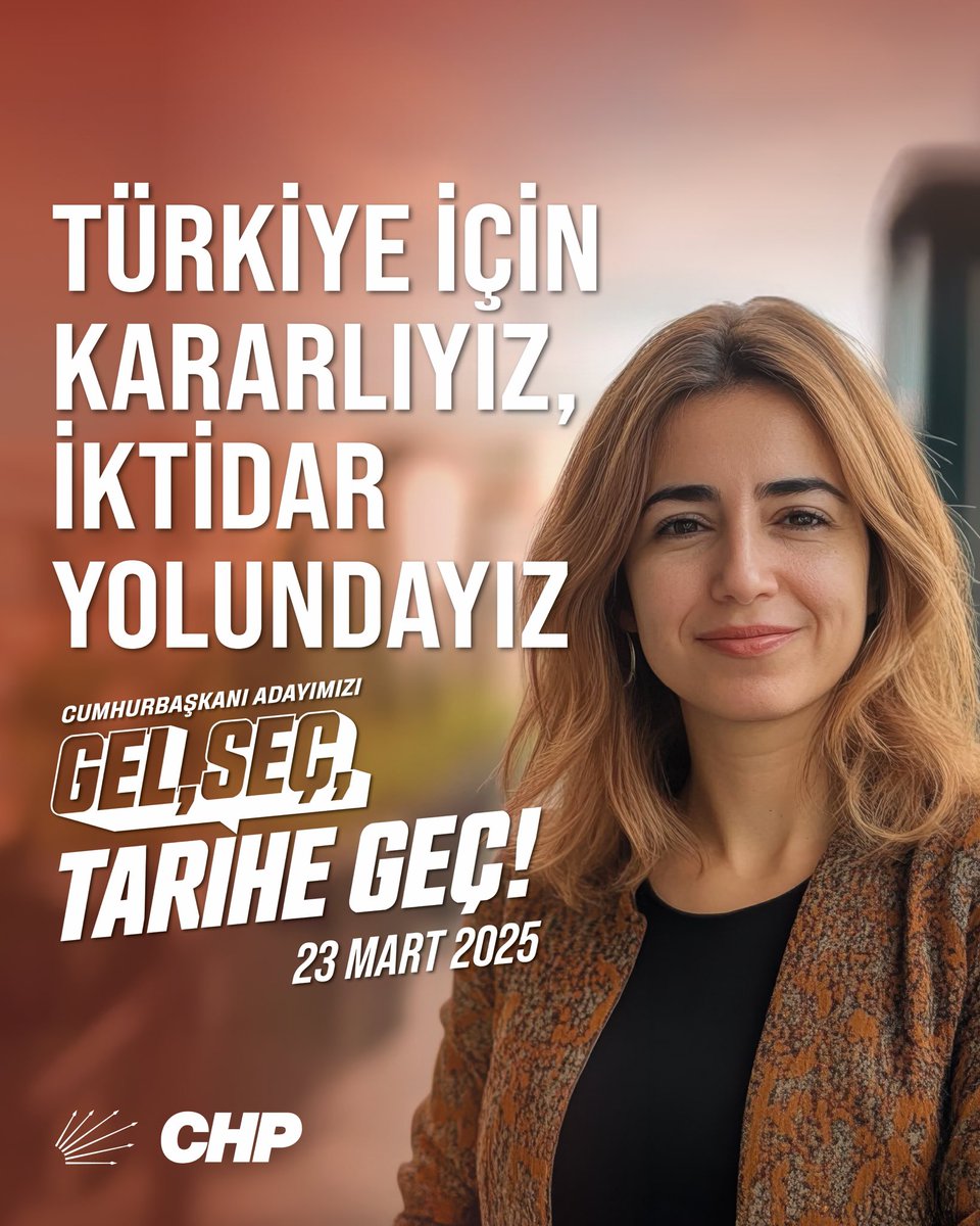 "Egemenlik kayıtsız şartsız milletindir!" 

23 Mart 2025 Pazar günü sen de #GelSeçTariheGeç
