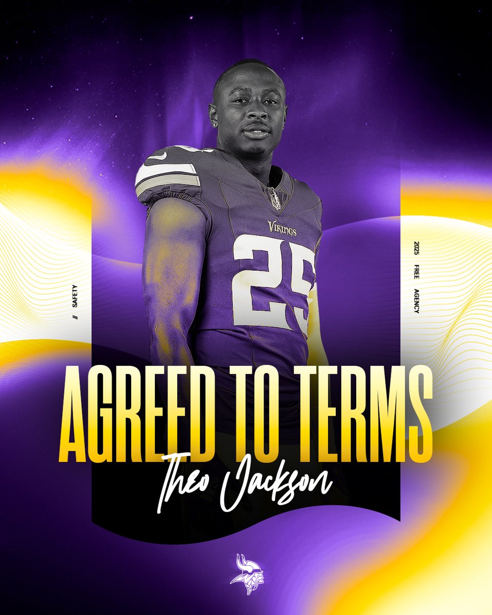 Minnesota Vikings (@vikings) on Twitter photo He's here to stay!
The #Vikings have agreed to terms on a contract extension with <a href="/theo_jackson05/">🔸🔶Theo Jackson™</a>.
📰: mnvkn.gs/41q9BEZ He's here to stay!
The #Vikings have agreed to terms on a contract extension with <a href="/theo_jackson05/">🔸🔶Theo Jackson™</a>.
📰: mnvkn.gs/41q9BEZ