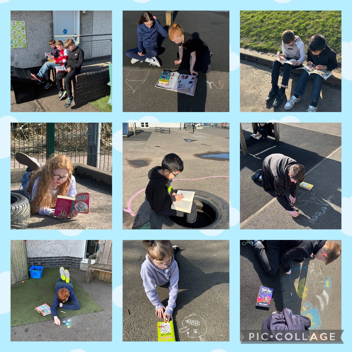 P6 loved world book day! We brought in some amazing and creative character puppets and enjoyed some outdoor reading where we chose a spot to read in the sun and used chalk to visualise our favourite character or scene from our books.  #antoworldbookday