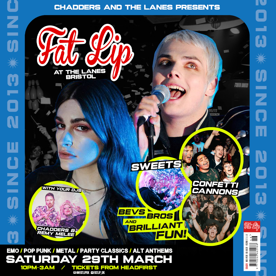 Bristol's favourite emo party is back once again with a night filled with confetti, free sweets, the best in alt, pop punk and party bangers and all the brilliant fun. 🥳🔥👌

Tickets on sale NOW: hdfst.uk/e125554