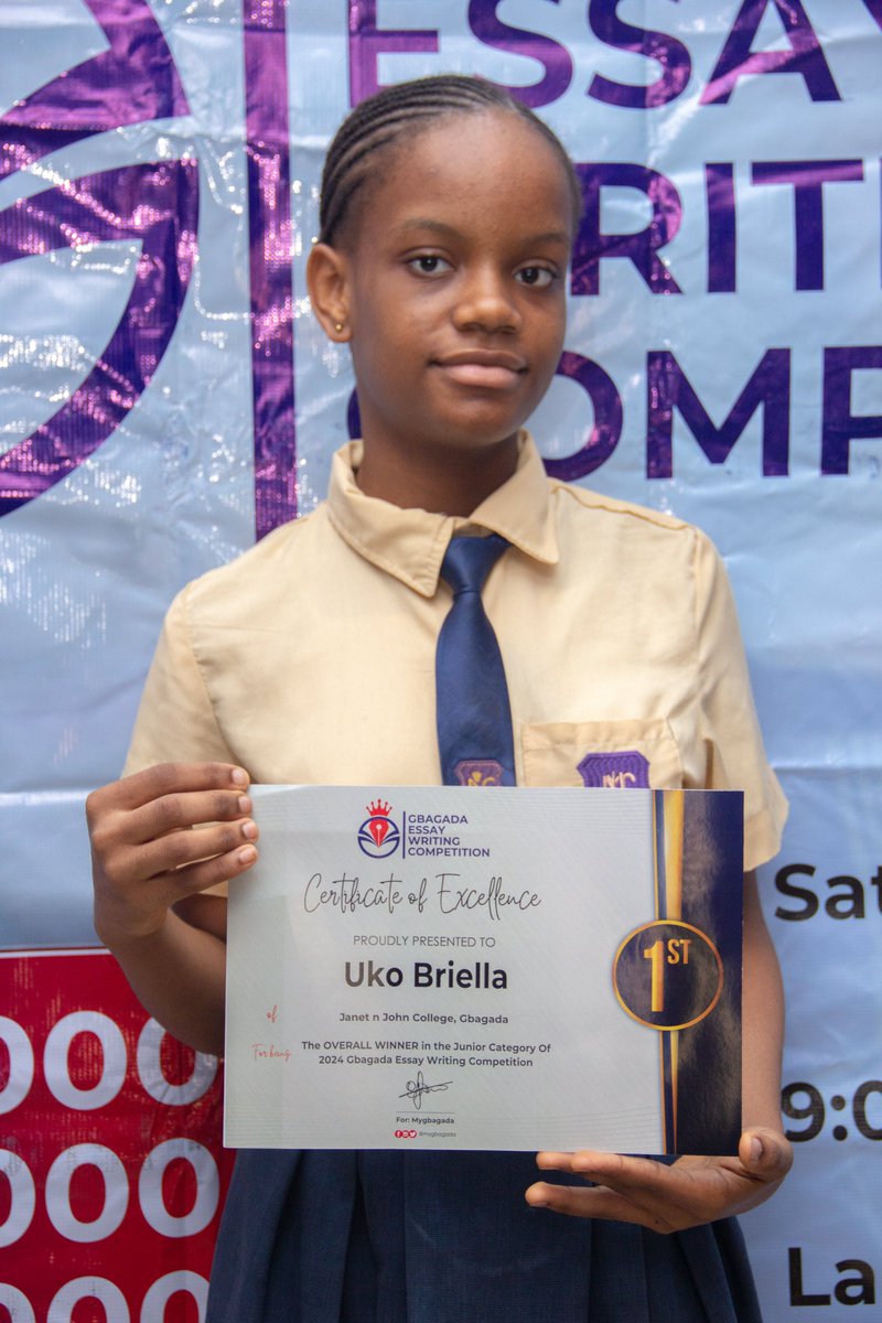 MyGbagada's tweet image. A week ago, we visited various schools to present awards to the 6winners of the inaugural Gbagada Essay Writing Competition.

They were from Janet n John College, Labeo Comprehensive College, Lanre Awolokun High Sch., Gbagada Senior Grammar Sch., &amp;amp; Gbagada Girls’ Sec. Sch. #GEWC