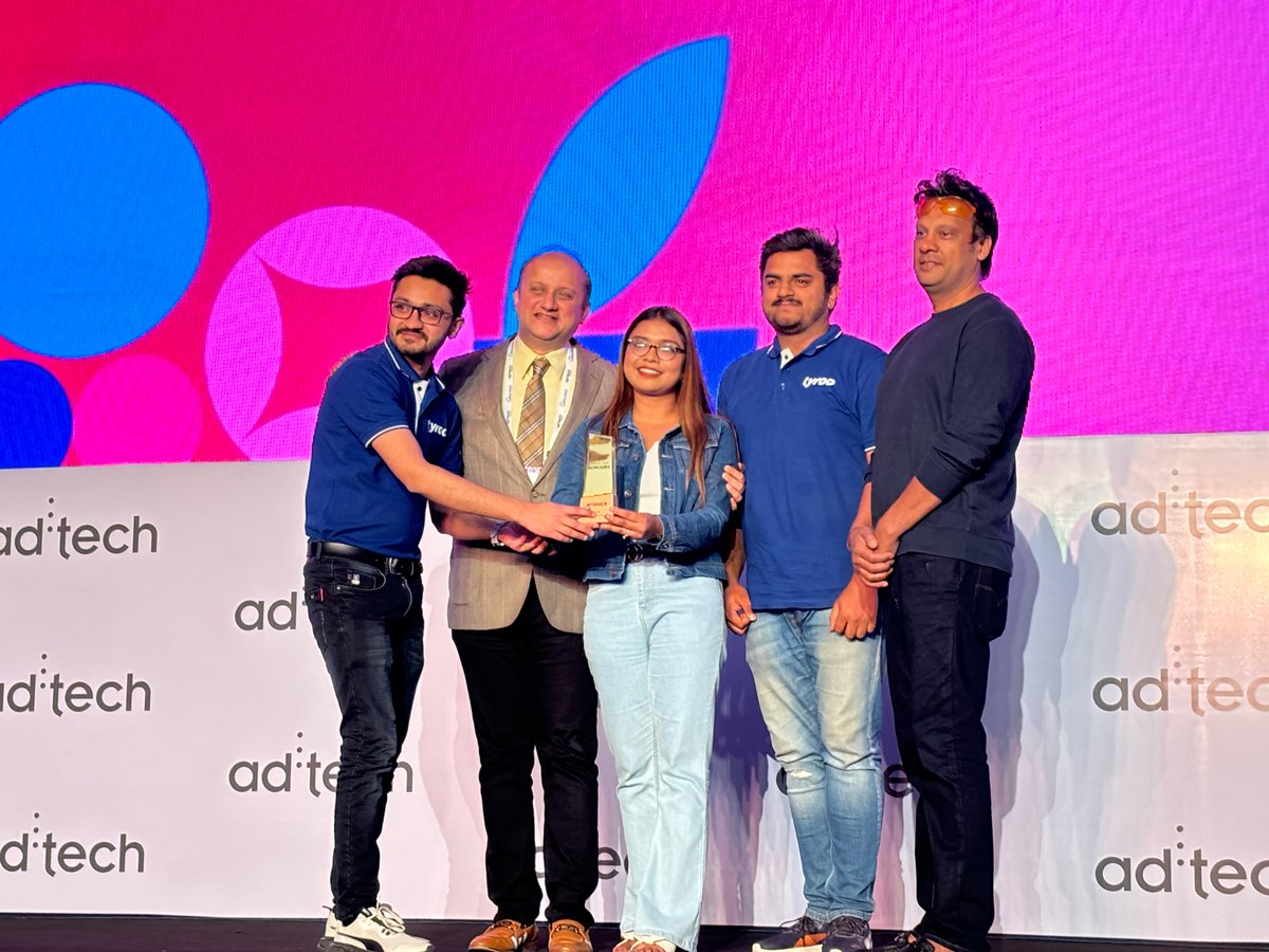 Where technology meets creativity! <a href="/tyrootech/">Tyroo</a> takes home Gold for groundbreaking AI-driven marketing innovations. A celebration of how artificial intelligence is reshaping the industry!

In partnership with <a href="/IAA__India/">IAA-India</a> 

#adtechIN #adtech2025