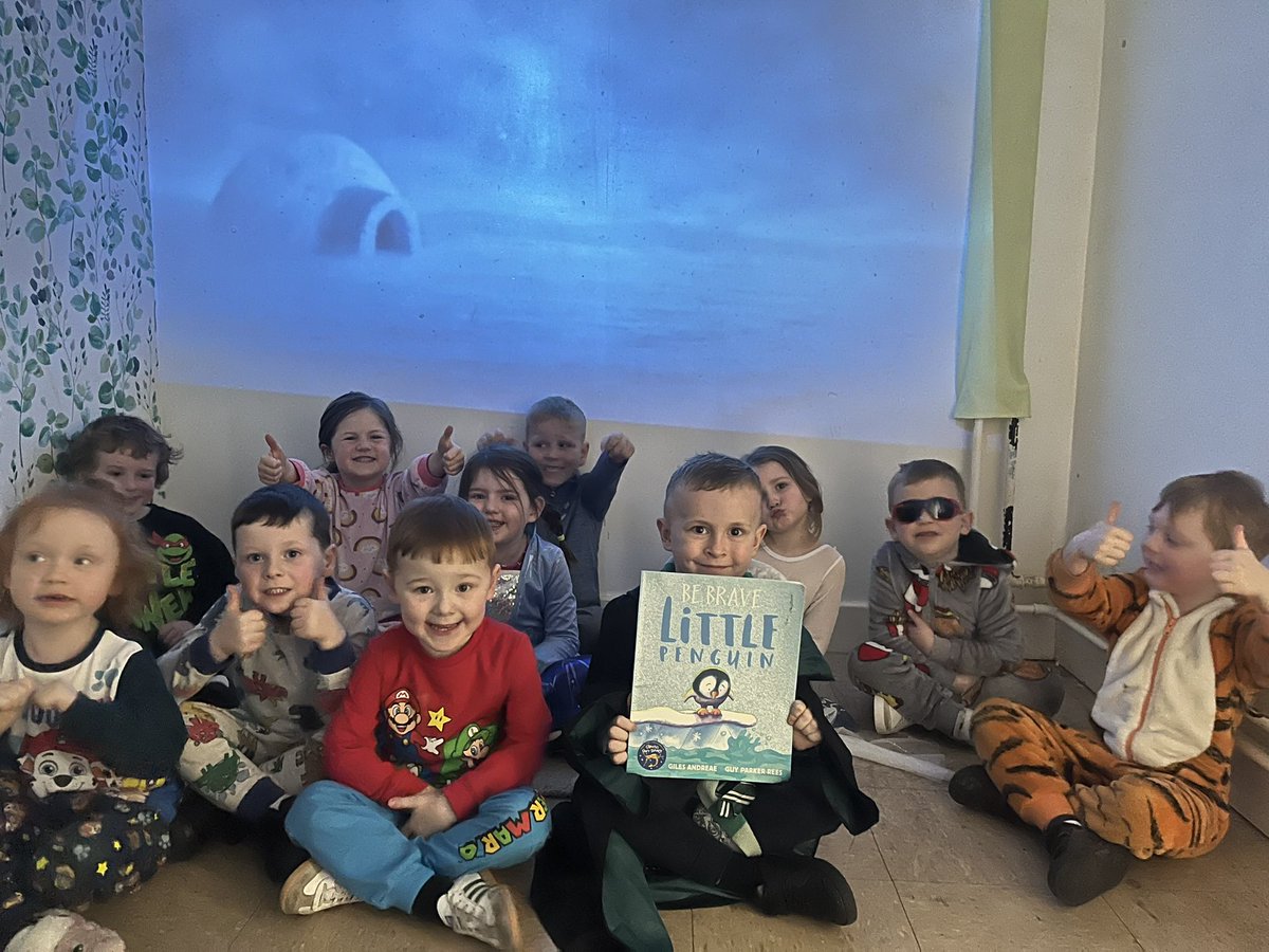 GCPSReception's tweet image. We set off on an exciting story adventure, traveling through the sea, the beach, Antarctica, the woods, and even into space! At each stop, we read a story that brought the setting to life. @GreenfieldsCPS