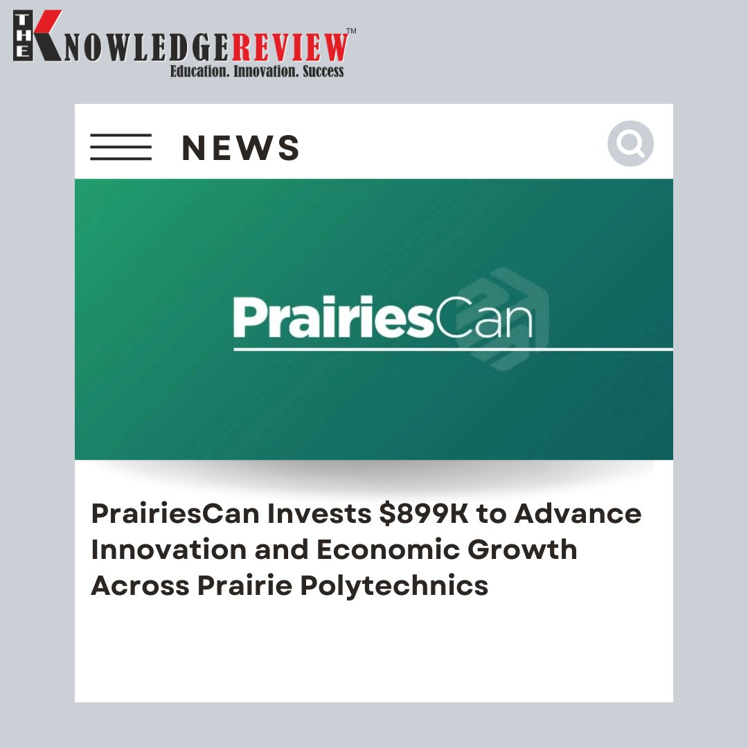 theknowledgerv's tweet image. PrairiesCan Invests $899K to Advance Innovation and Economic Growth Across Prairie Polytechnics

For More Details: bit.ly/3QPGPZH

#EconomicGrowth #LocalEcosystems #polytechnics #infrastructure