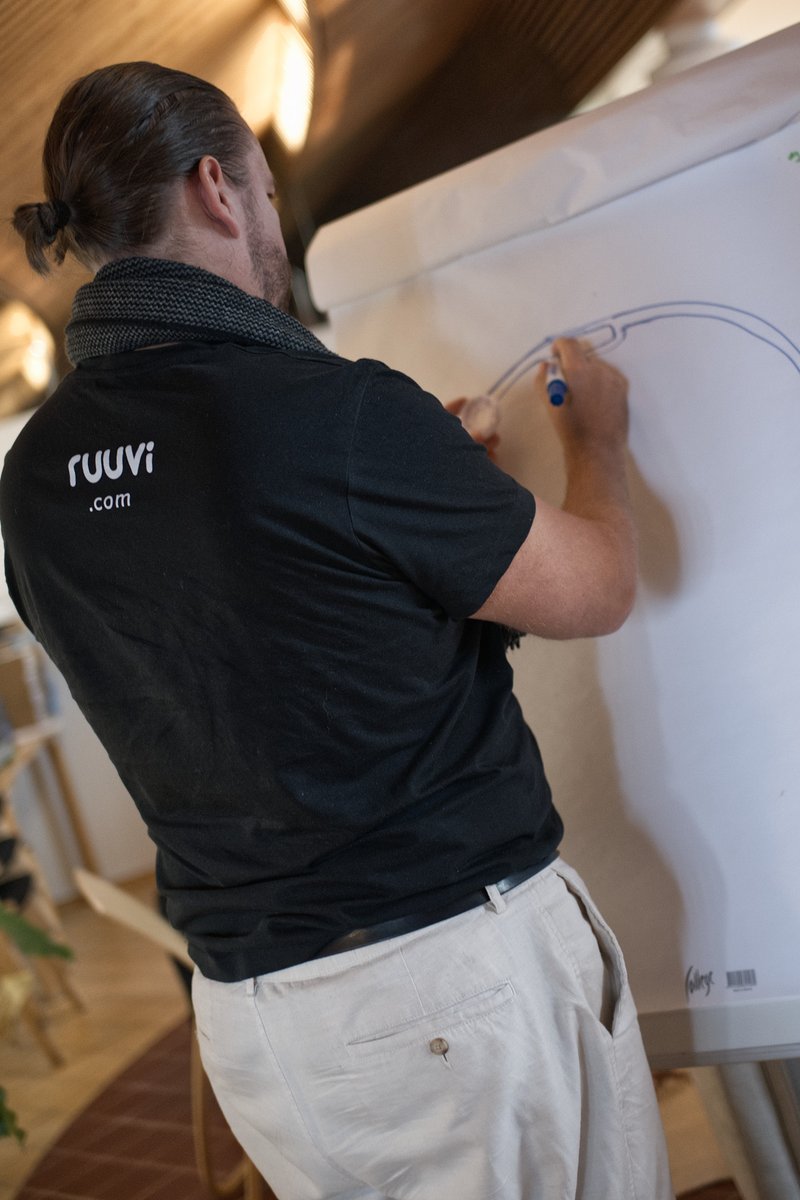 Busy day at the Ruuvi office yesterday! 🔧✨ Lauri and Otso stopped by, and together we dove deep into design and brainstorming. Whiteboards filled up with ideas, and familiar (?) products got a fresh spin. 👀
Curious about what’s happening behind the scenes? Let us know what