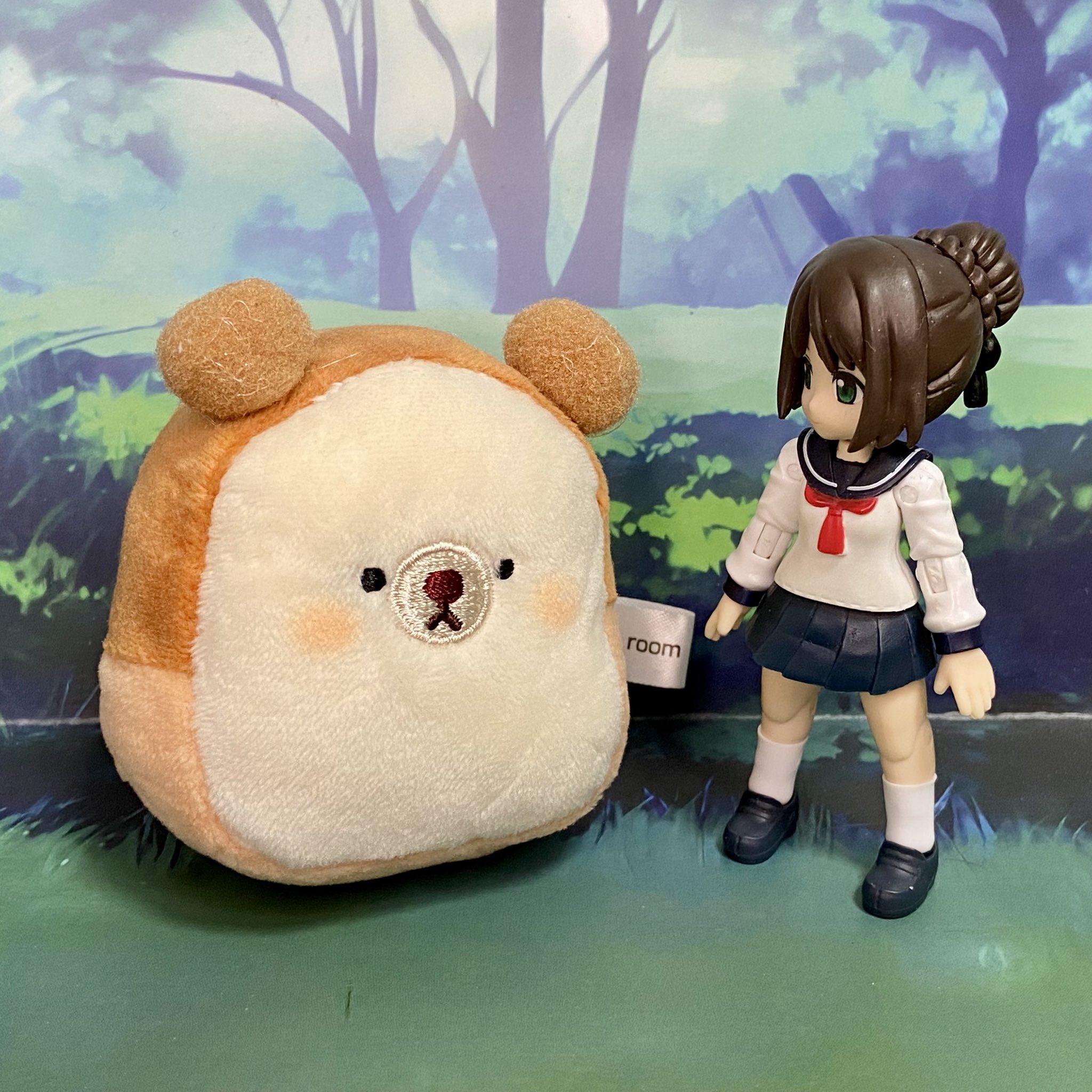 くまパンとメロンパン　クマ食パン　パンダパンとモモ(桃)水彩画　スタッドピアス 楽天市場】【50cmから10cm単位】 オックス 《ぼくはクマ、ぼくも