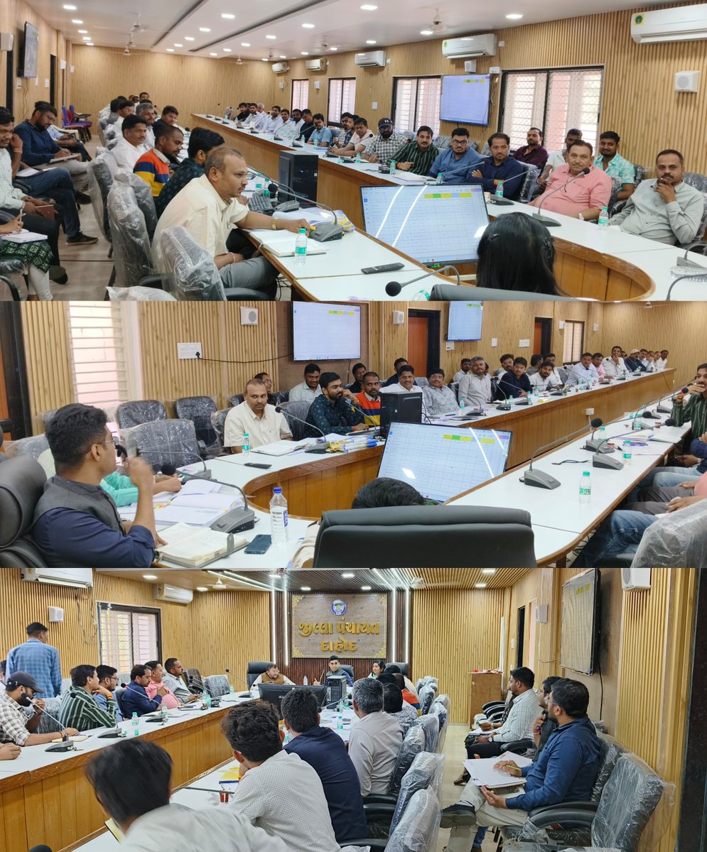 DahodDdo's tweet image. આજ રોજ માર્ગ અને મકાન પંચાયત વિભાગ હસ્તક ચાલતી ટ્રાઇબલ સબ પ્લાન, 15 મું નાણાપંચ, MMGSY યોજનાઓના કામો અંગે સમીક્ષા કરવામાં આવી, તેમજ સદર યોજનાકીય કામગીરી સમય મર્યાદામાં પૂર્ણ કરવા જરૂરી સૂચનો કરવામાં આવ્યા.@IasChandra @RnBGujarat @GujDCoffice @InfoGujarat