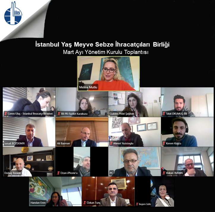 İstanbul Yaş Meyve Sebze İhracatçıları Birliği’nin mart ayının yönetim kurulu toplantısı yapıldı. Toplantıda; birliğin tanıtım etkinlikleri konuşularak, sektörün güncel ihracat verileri değerlendirildi.