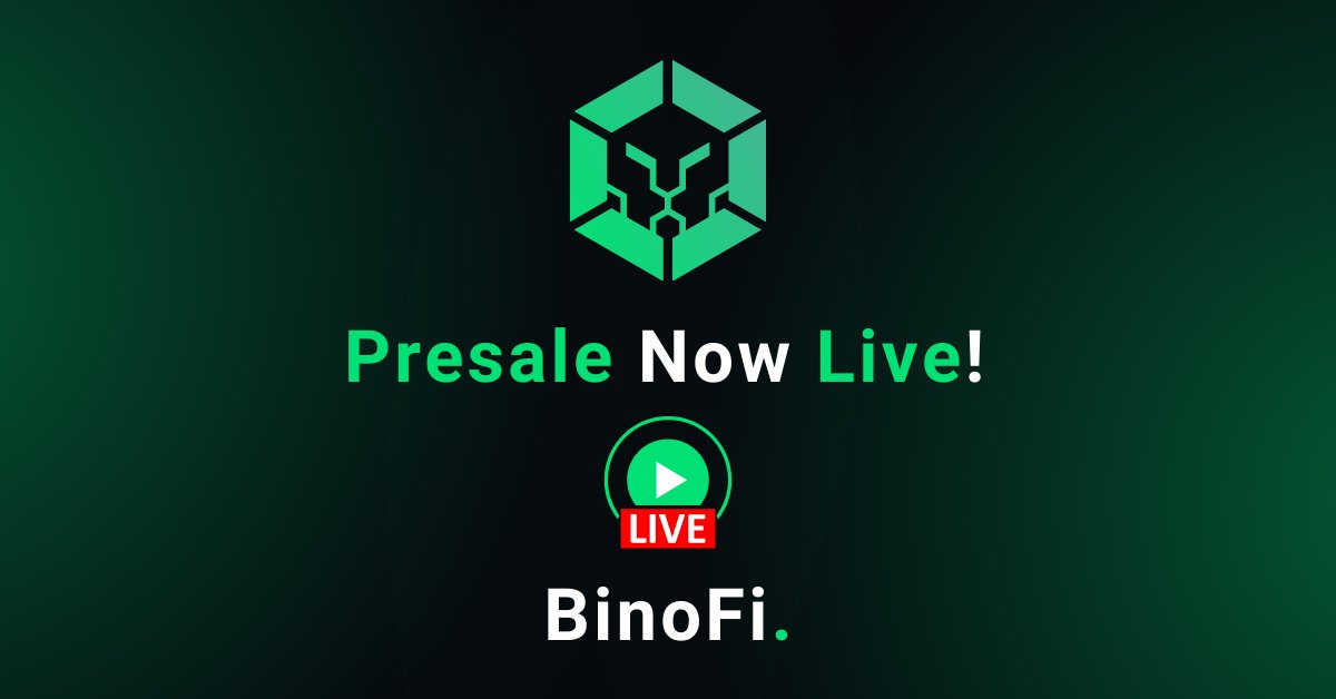 🚀 The wait is over! The BinoFi Presale is NOW LIVE!

Secure your $BINO at the best price before the public launch! 🔥
🔹 Cross-chain swaps without bridges
🔹 Hybrid CEX + DEX liquidity
🔹 Non-custodial security with MPC wallets

Don't miss out—join now! ⏳
🔗