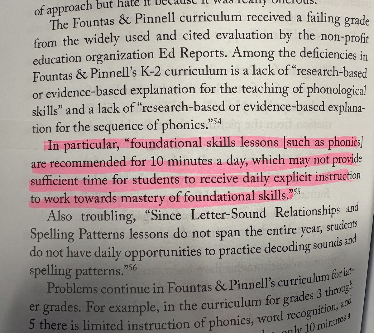 colorstreetsta1's tweet image. Balanced Literacy is now recognized as ineffective. Teaching phonics for only a few minutes each day is comparable to using #EurekaMath and not adequately focusing on math fact memorization. How long will it take for the ‘experts’ in ‘Admin’ to realize this? #Justateacher