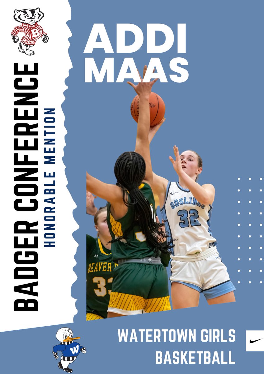 WatertownGB's tweet image. Congratulations to Megan Doherty and Addi Maas for being named to the Badger Large All-Conference teams! 🏆