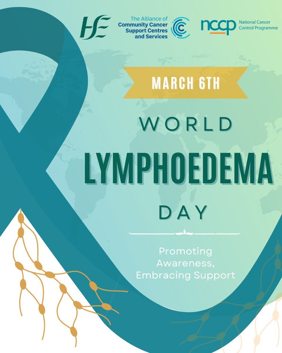 Today,Thursday, March 6, is World Lymphoedema Day - an awareness campaign supporting lymphoedema patients and celebrating their care providers. Watch a lymphoedema discussion panel hosted by Solas Cancer Support &amp; the NCCP here: solascentre.ie/lymphoedema-pa…
#lymphoedemaawarenessweek