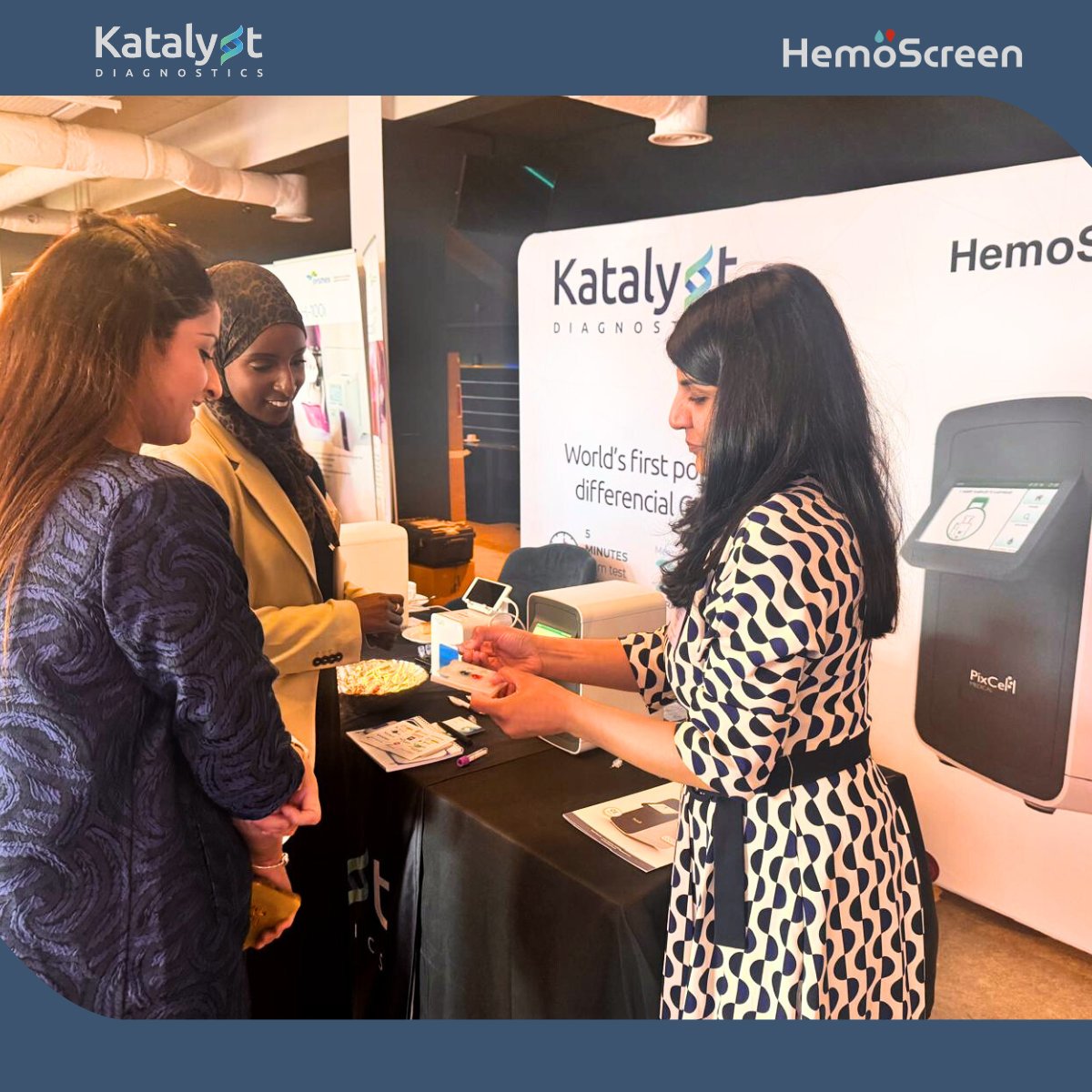 Our colleagues at <a href="/KatalystDXLTD/">@KATALYSTDIAGNOSTICS</a> had an action-packed day yesterday showcasing our HemoScreen POC CBC analyzer at the POCT National Forum 2025 in Birmingham.