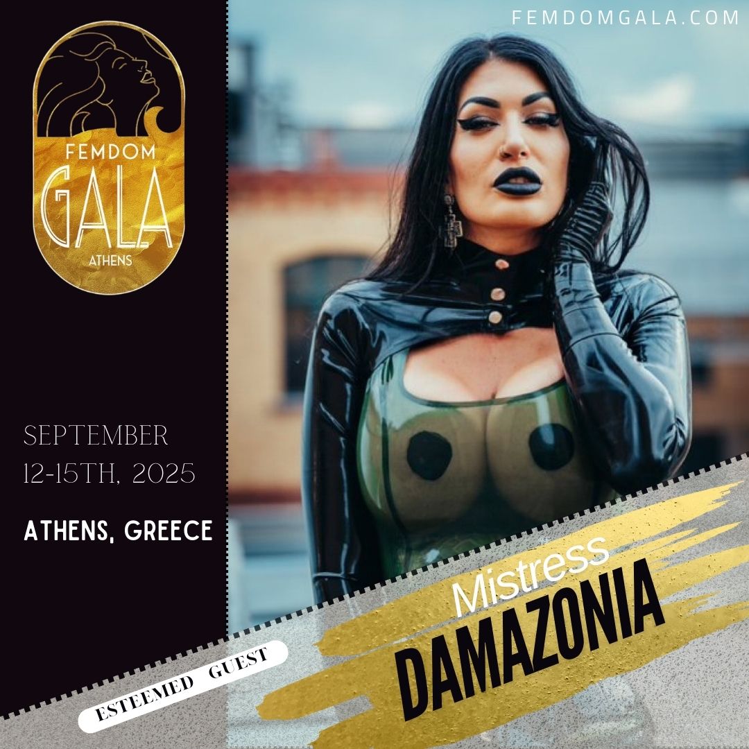 FemDom Gala (@femdomgala) on Twitter photo So happy to confirm that <a href="/Damazonia_/">Mistress Damazonia 👑</a> will be joining
<a href="/FemdomGala/">FemDom Gala</a> !!!
Location : Athens , Greece
Date : 12-15 September 2025 So happy to confirm that <a href="/Damazonia_/">Mistress Damazonia 👑</a> will be joining
<a href="/FemdomGala/">FemDom Gala</a> !!!
Location : Athens , Greece
Date : 12-15 September 2025