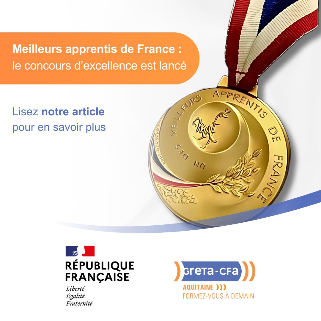 Le concours des #MAF 2025 a officiellement débuté ce samedi 15/02. Une opportunité pour les jeunes talents de démontrer leur savoir-faire et de se démarquer dans plus de 120 métiers !

Découvrez le fonctionnement du concours et ses enjeux  ici ➡️ urlr.me/!MAF