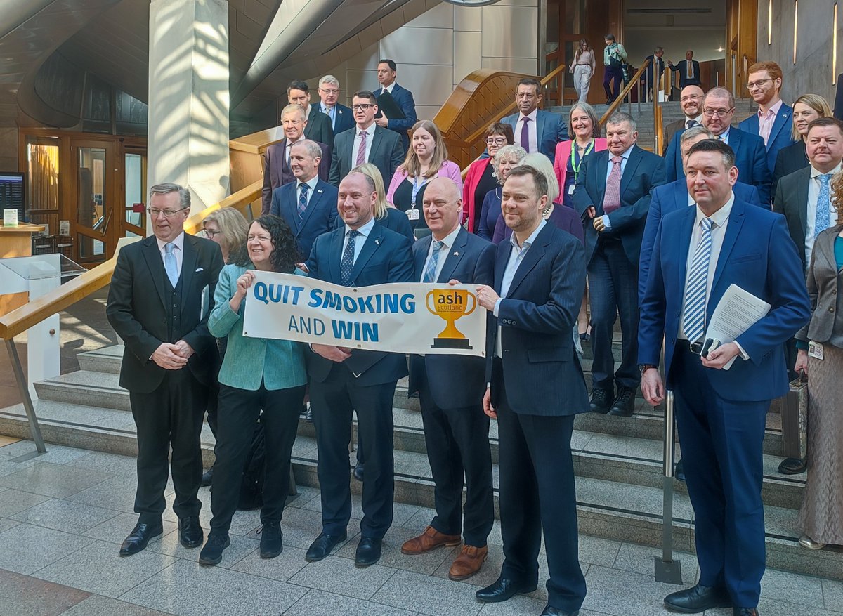 Graeme Dey (@graemedeymsp) on Twitter photo 🚭 I was keen to join the Health Secretary & MSP colleagues today in supporting <a href="/ASHScotland/">ASH Scotland</a>'s awareness-raising campaign ahead of #NoSmokingDay next Wed 12 Mar.
🫁 What better time to give it up & reap the physical, mental & financial health benefits: ashscotland.org.uk 🚭 I was keen to join the Health Secretary & MSP colleagues today in supporting <a href="/ASHScotland/">ASH Scotland</a>'s awareness-raising campaign ahead of #NoSmokingDay next Wed 12 Mar.
🫁 What better time to give it up & reap the physical, mental & financial health benefits: ashscotland.org.uk