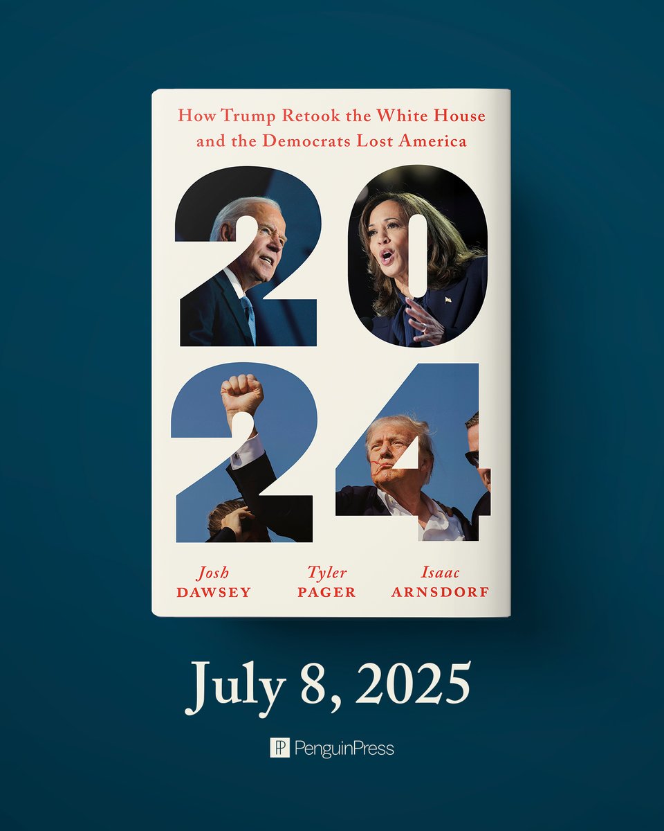tylerpager's tweet image. NOW AVAILABLE FOR PRE-ORDERING:
2024: How Trump Retook the White House and the Democrats Lost America
The definitive, inside story of the most tumultuous and consequential presidential campaign in our history
My new book with @jdawsey1 and @iarnsdorf
sites.prh.com/2024book