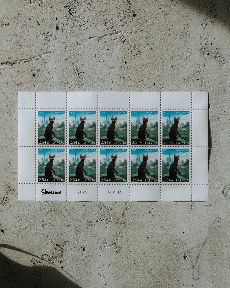 Vēl 15 000 Straumes kaķu! 🐈‍⬛ Milzīgās intereses dēļ izdosim papildtirāžu īpašajām Straumei veltītajām pastmarkām! Jau marta beigās tās atkal būs pieejamas mūsu klientu centros, pasta nodaļās un e-veikalā. 💌

🏆 Šī pastmarka noteikti ir kļuvusi par vienu no 2025. gada rekordistēm