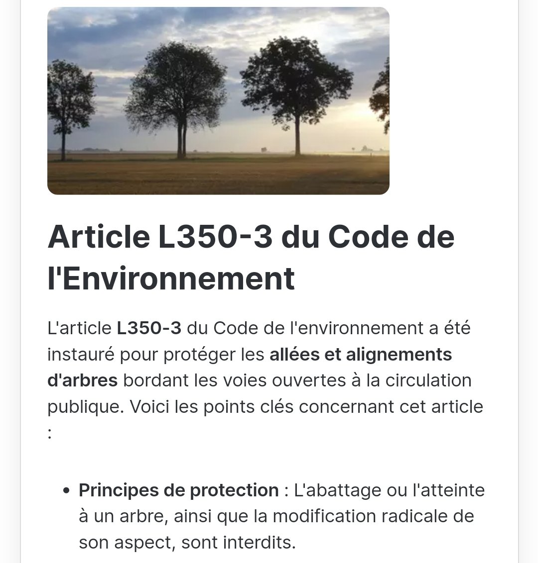 <a href="/CarolusNimbus/">Nimbus Papeete</a> <a href="/TanguiLeDantec/">Tangui Le Dantec</a> <a href="/ProtectionArbre/">Protection Arbres et Faune - PAF</a> <a href="/farahjardin/">collectif petite ceinture parisienne</a> <a href="/chrisnedelec/">Christine Nedelec</a> <a href="/SOSParis/">SOS Paris</a> <a href="/FNE_Paris/">France Nature Environnement Paris</a> <a href="/juliettemeadel/">Juliette Méadel</a> <a href="/BouchezAntoine1/">Bouchez Antoine</a> <a href="/sceauxavtapres/">Grand Paris Avant / Après 🍀🚴</a> <a href="/ExpertHappe/">David HAPPE</a> <a href="/Mairiedu4e/">Mairie du 4e</a> SVP🙏
L'association <a href="/ProtectionArbre/">Protection Arbres et Faune - PAF</a> vs relaye une #alerte sur l'enfouissement des collets des #arbres d'alignement sur le bd HenriIV
Cette situation est susceptible de leur causer des dommages or ils st protégés en vertu de l'article l350-3 du Code de l'environnement