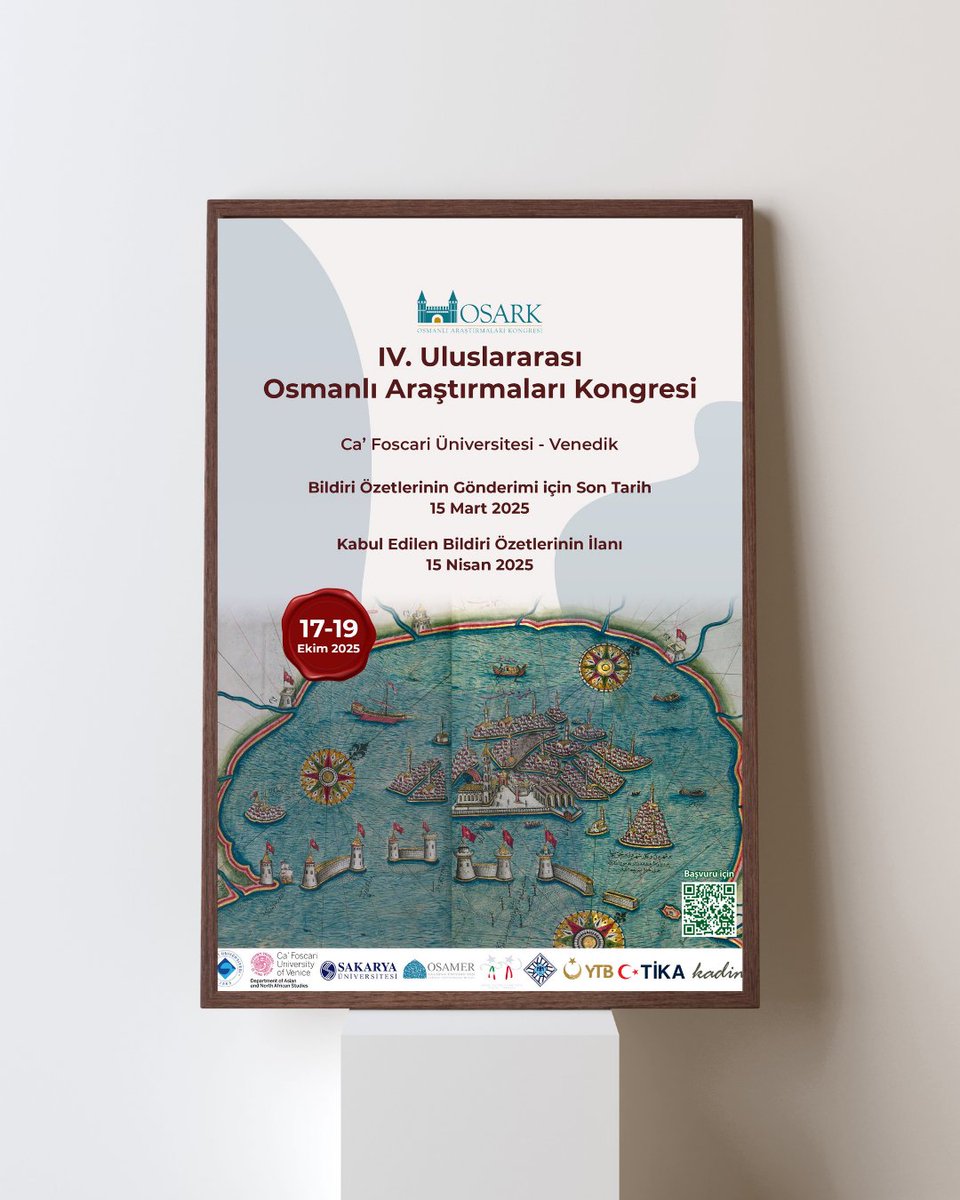 📢 17-19 Ekim 2025 tarihlerinde Venedik, Ca’ Foscari Üniversitesi'nde gerçekleştirilecek OSARK 2025 başvuruları için son 9 gün!

Kongre hakkında detaylı bilgi için: osmanliarastirmalari.org/osark/osark202…