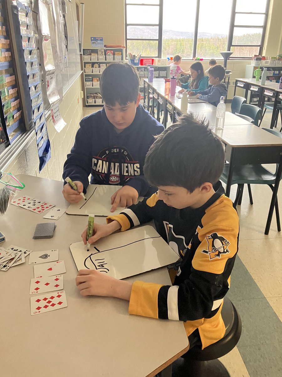 InvernessECA's tweet image. Our Grade 5 students put their division knowledge to the test with a friendly competition! Using four cards, they worked to create division problems, aiming for the biggest quotient to beat their partner. Great strategy, number sense, and fun all in one!
#SRCEMarchIsMathMonth