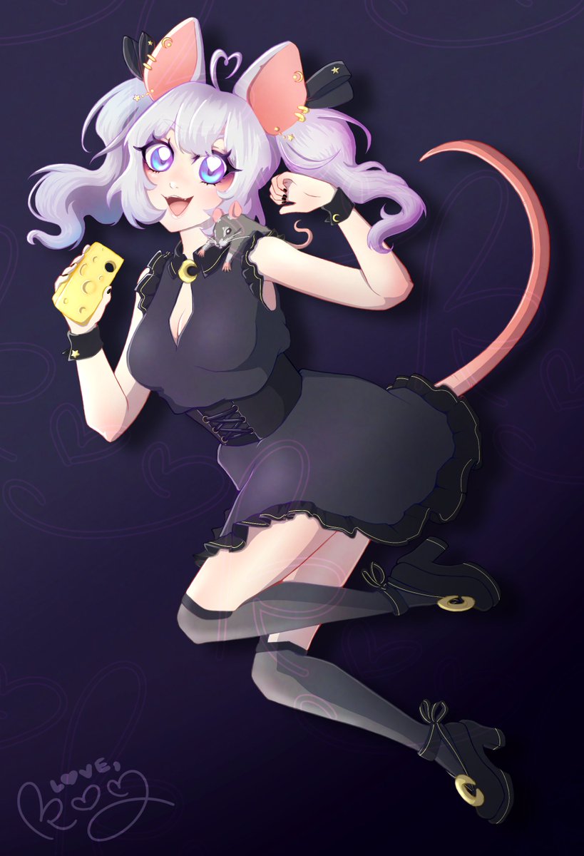 💜Koyuurei💜 (@koyuurei) on Twitter photo 💜🎶WHEN THE MOON HITS YOUR EYE LIKE A SCUFFED RATTO PIE THAT'S <a href="/Miss__Squeaks/">MissSqueaks🐀🇦🇺</a> 🎶💜
Thanks for letting me borrow your adorable self to test out some new drawing styles! 💜🎶WHEN THE MOON HITS YOUR EYE LIKE A SCUFFED RATTO PIE THAT'S <a href="/Miss__Squeaks/">MissSqueaks🐀🇦🇺</a> 🎶💜
Thanks for letting me borrow your adorable self to test out some new drawing styles!