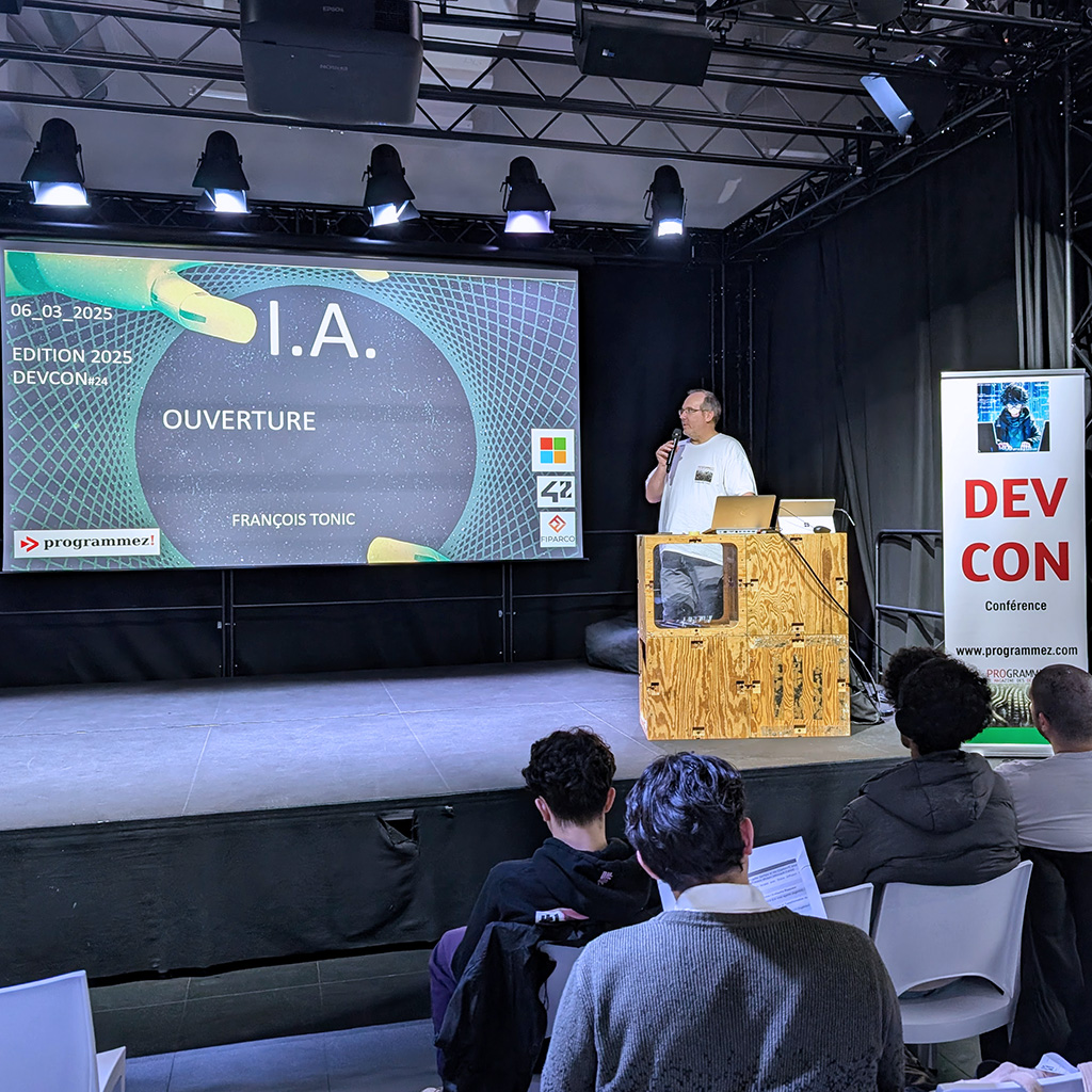 42born2code's tweet image. 🗣️  Ce jeudi, 42 reçoit Programmez! pour la DevCon #24 sur le thème “100% IA” !

🧠 Au programme : workshops, présentations exclusives et retours d’expérience, pour permettre à nos étudiantes et étudiants d’être au coeur des nouveautés du secteur.